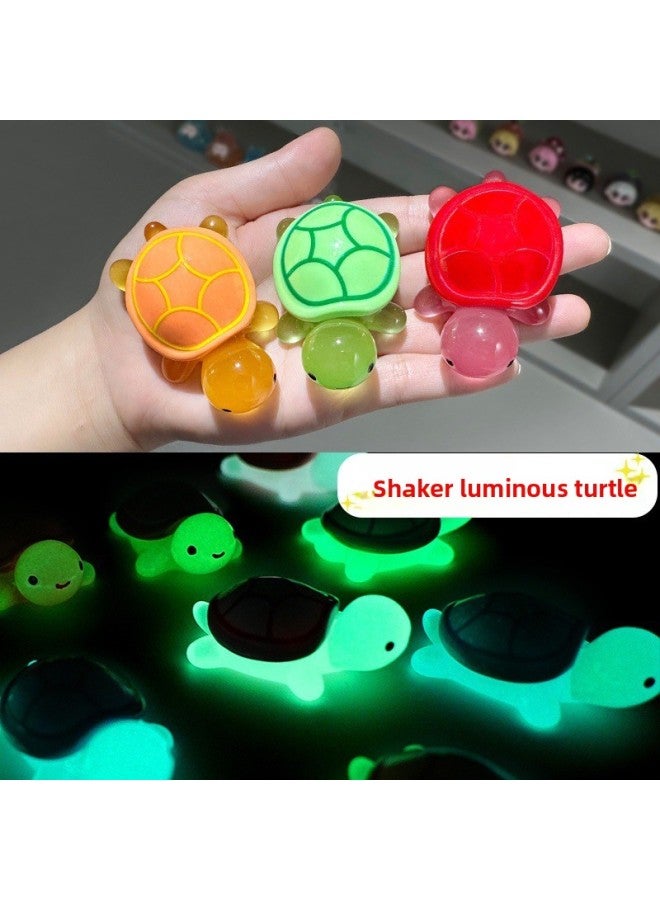 Diy Cream Glue Blind Bag Simulation Luminous Turtle Hairpin Patch Hand-made Pendant Resin Accessories Tide Play Micro Landscape-Color:Pink-Specifications:Glow-in-the-dark Turtle  - Image 2