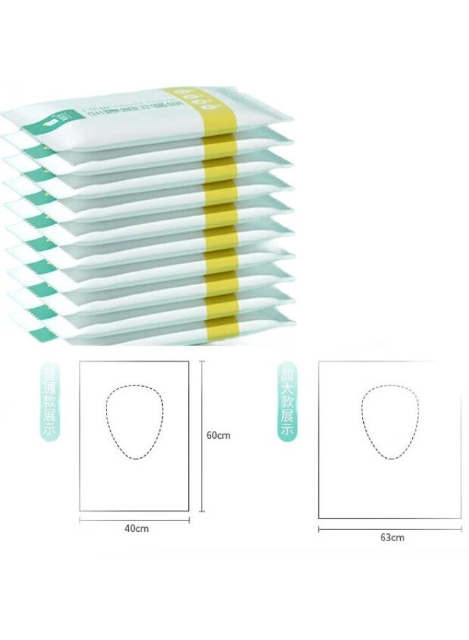 Sometimes Light Disposable Toilet Seat Covers, Full Coverage Extended Travel Anti-Dirty Adhesive Portable Mat For Pregnant Women, 10 Pieces Per Pack - Image 3
