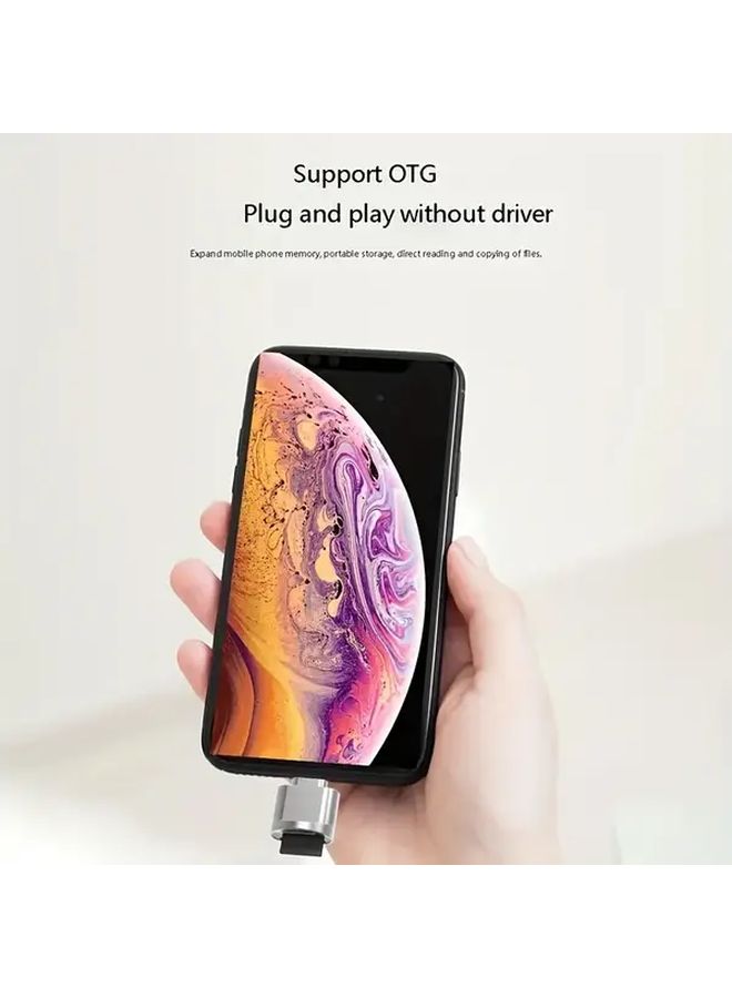 قارئ بطاقة الذاكرة Silvery OTG للآيفون والآيباد والكمبيوتر، محول التخزين الخارجي - Image 4