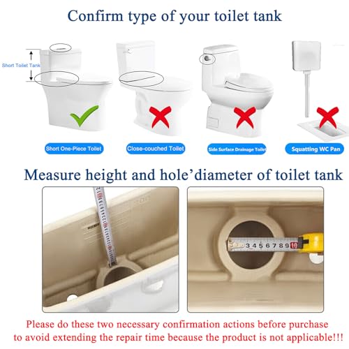 VALLVATER 2-inch Toilet Flush Valves Assembly Compatible with Water Ridge One Piece Toilets Fits for TOTO THU338N Dual Flush Drain Valve Repair Part Replacement - Image 3