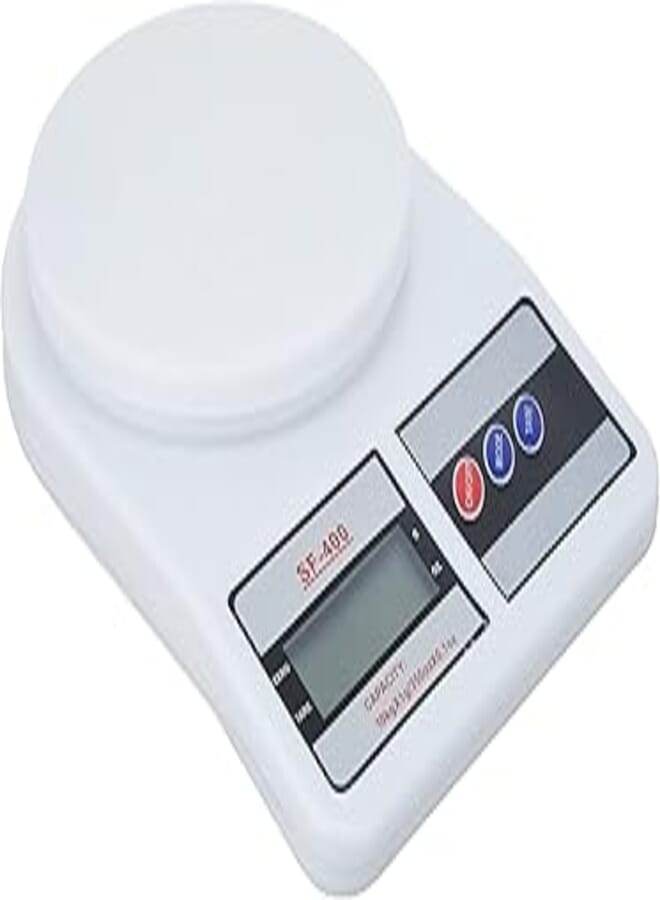 Plastic Kitchen Scale (10k * 1g) - White