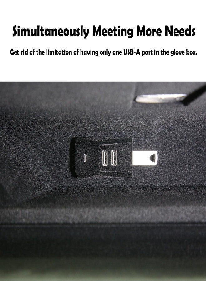 Arcoche USB Hub for Tesla Glove Box - 4-Port Docking Station Model 3 Highland 2024 2025 Cybertruck, Model Y Juniper 2025 2026 Seamlessly Transfer dashcam footage, Flash-Drive Data, Games and Music - Image 5