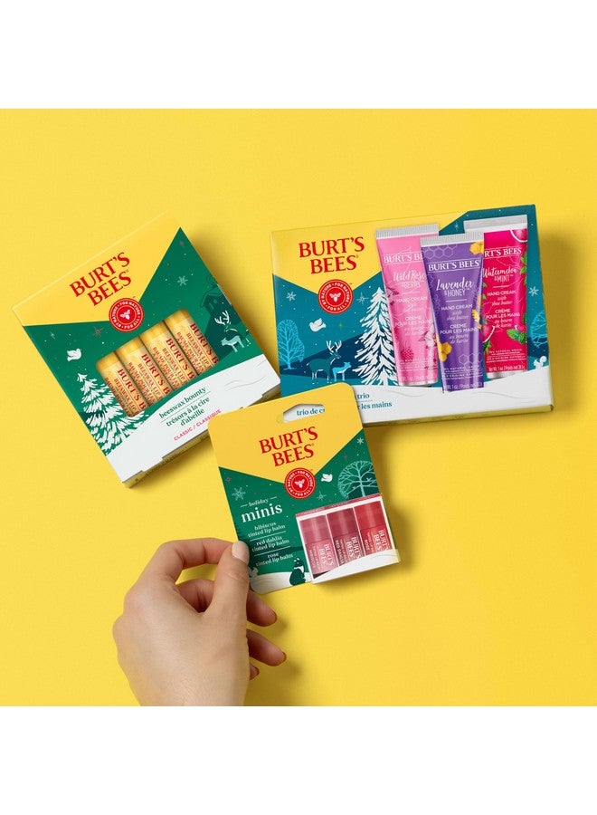 بيرتس بيز مجموعة هدايا Burt's Bees المكونة من 4 مرطبات شفاه، مجموعة Beeswax Bounty الكلاسيكية، مرطب شفاه مرطب بشمع العسل - Image 5