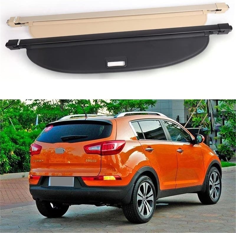QASULER Retractable Trunk Cargo Cover for Kia Sportage R - Image 2