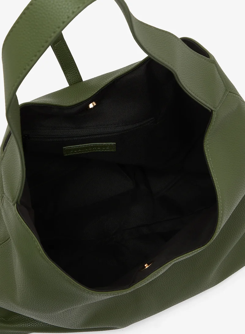 Glamorous GREEN Casual Faux Suede Tote Bag for Women | Best Price UAE