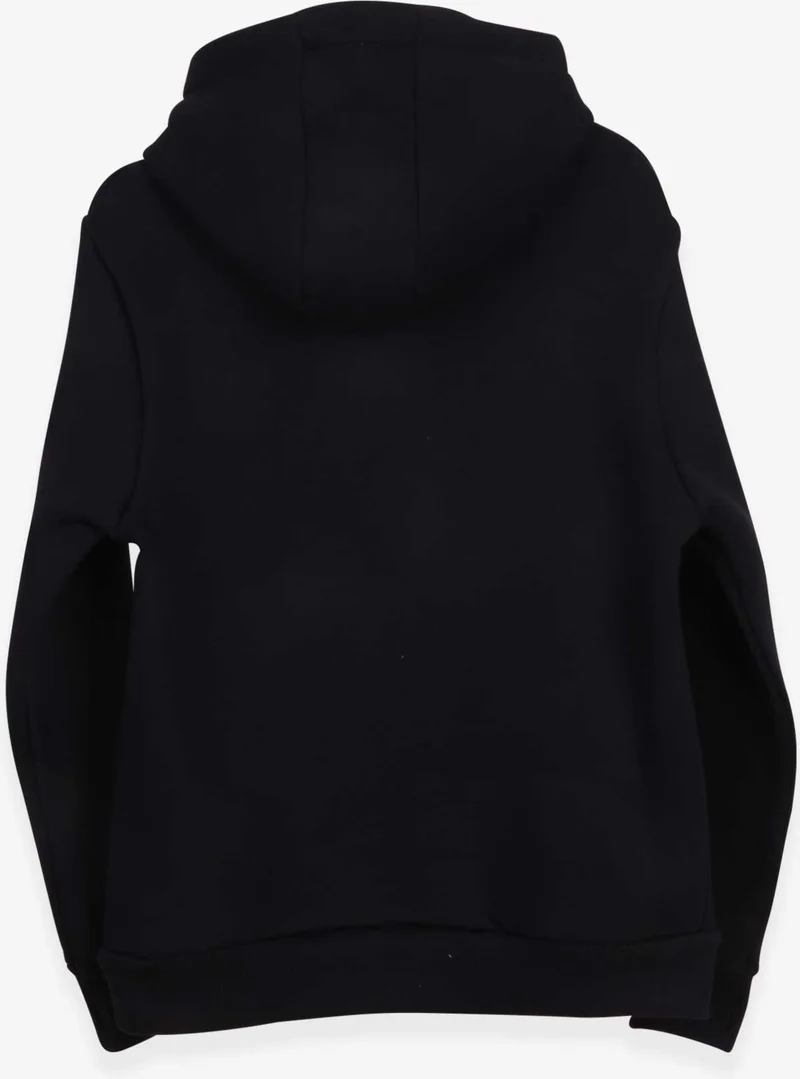 بريز Boy's Text Printed Sweatshirt Age 9-16, Black