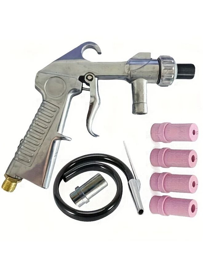 Variant Color Sand Blasting Gun Set With Air Adapter For Rust Removal - Image 1