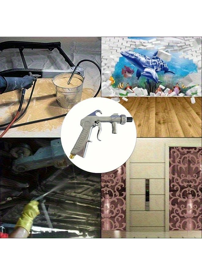 Variant Color Sand Blasting Gun Set With Air Adapter For Rust Removal - Image 3