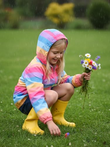 WELAKEN Lightweight Jacket for Girls Kids Toddler II GirlsPrint WaterResistant Jacket - Image 3