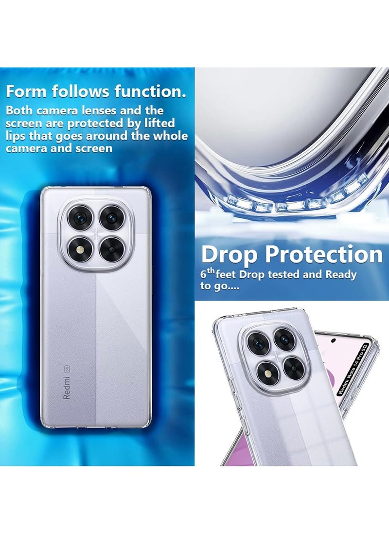 Generic - Case for Redmi Case for Redmi Note 14 Pro 5G Clear Cover Transparent Soft Flexible TPU Slim Protection Case Lightweight Cover compatible for Redmi Note 14 Pro 5G - Image 1