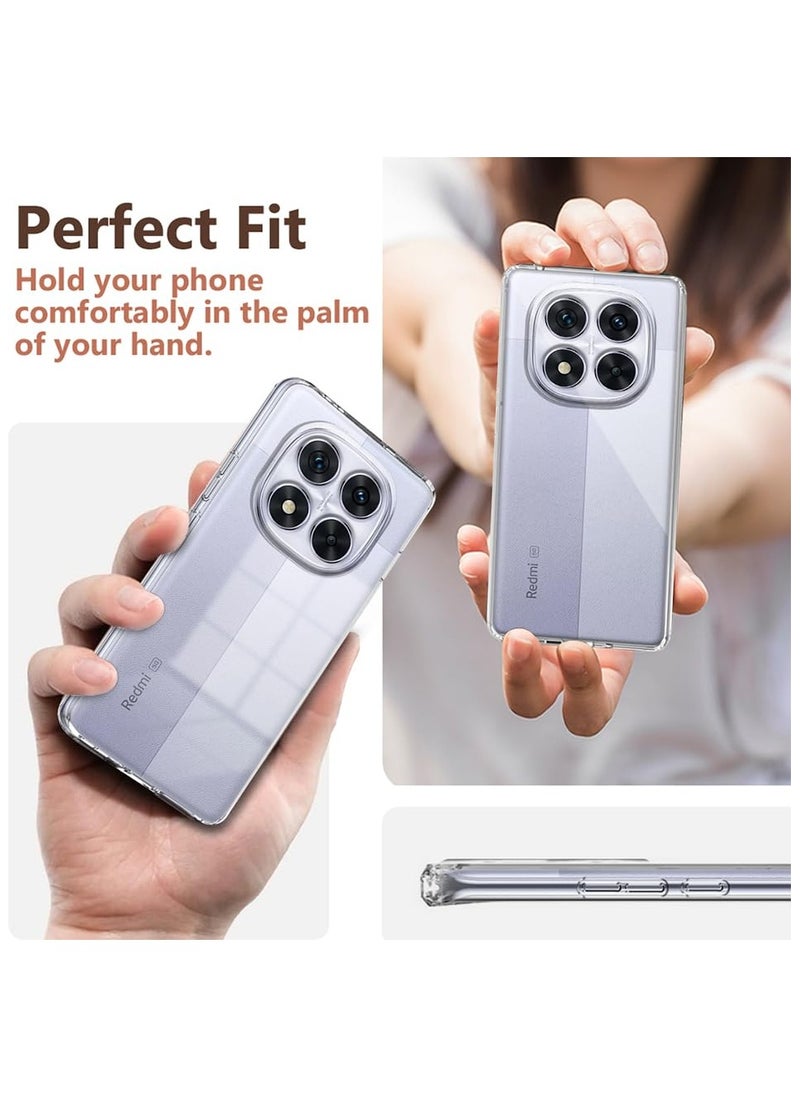 Generic - Case for Redmi Case for Redmi Note 14 Pro 5G Clear Cover Transparent Soft Flexible TPU Slim Protection Case Lightweight Cover compatible for Redmi Note 14 Pro 5G - Image 1