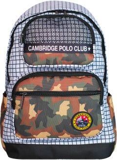 Cambridge Polo Club Camouflage Three Front Pocket Backpack  - Image 1