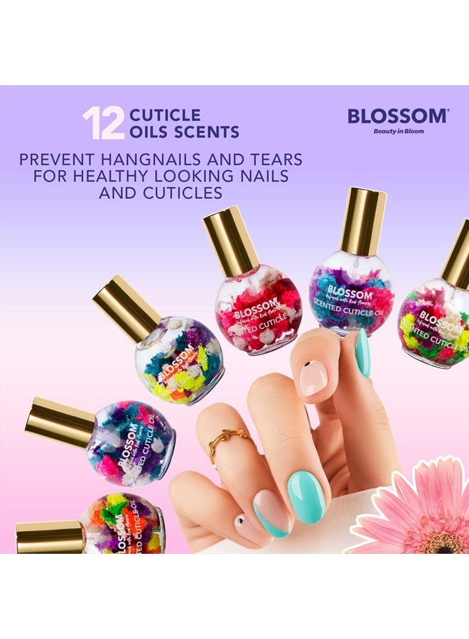 Blossom Hydrating, Moisturizing, Strengthening, Scented Cuticle Oil, Infused with Real Flowers, Made in USA, 0.42 fl. oz, Grape - Image 4