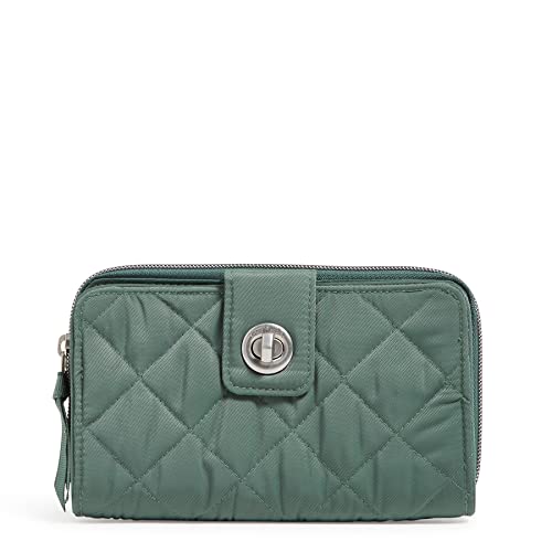 Vera Bradley Women's Performance Twill Turnlock Wallet With RFID Protection, Olive Leaf, One Size - Image 5
