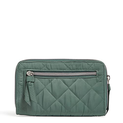 Vera Bradley Women's Performance Twill Turnlock Wallet With RFID Protection, Olive Leaf, One Size - Image 3