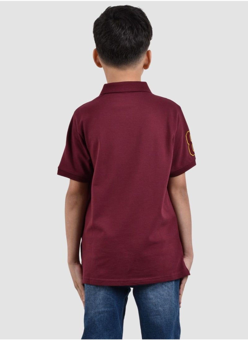 GIORDANO Junior Embroidery Short Sleeve Bold Polo  - Image 4