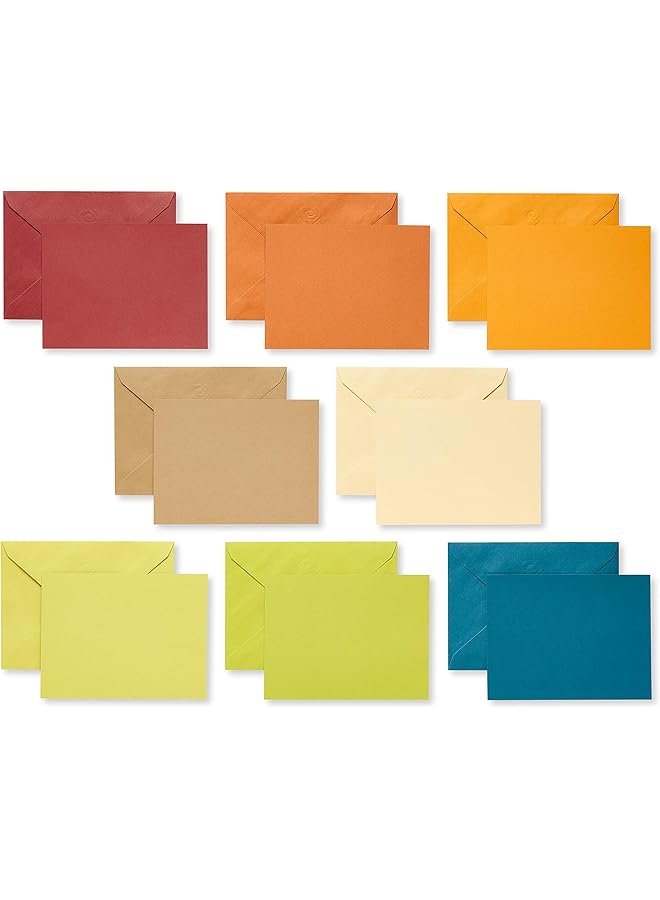 American Greetings Single Panel Blank Cards With Envelopes Earthtone Colors 100 Count - Image 1