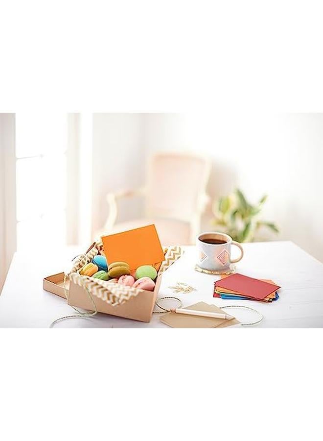 American Greetings Single Panel Blank Cards With Envelopes Earthtone Colors 100 Count - Image 3