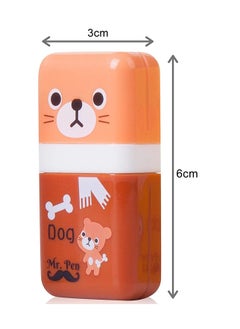 Generic 6 Pcs Pencil Erasers, Pencil Eraser Shaving Roller Case for Easy Pick Up and Removal, Animal Themed Lovely and Fun Party Favor and School Supplies for Kids, Back to school gift  - Image 2