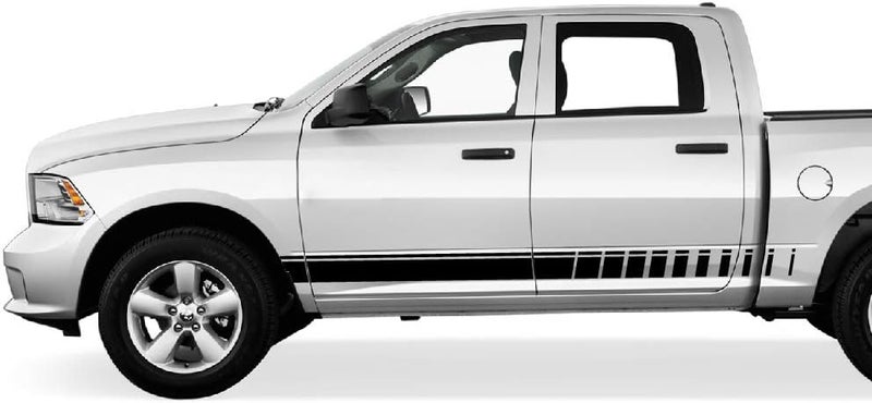 Bubbles Designs Side Door Stripes Decal Sticker for Dodge Ram 2009-2022 - Image 1