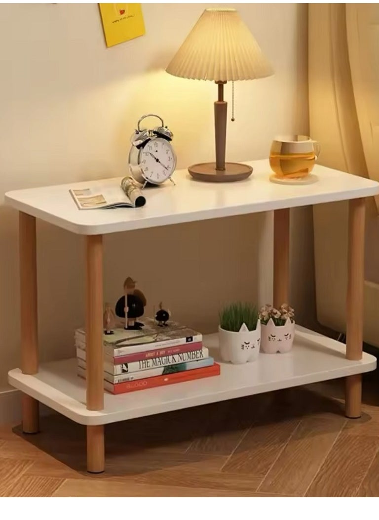 2-Tier Sofa Side Table Narrow Side Table Bedside Table Coffee Table Occupies Small Space Multipurpose  white  60*40*53 CM - pzsku/Z85514DA73BA2E6437508Z/45/1741667034/d4bf62b4-bd59-44b4-b5bc-99b233927ced