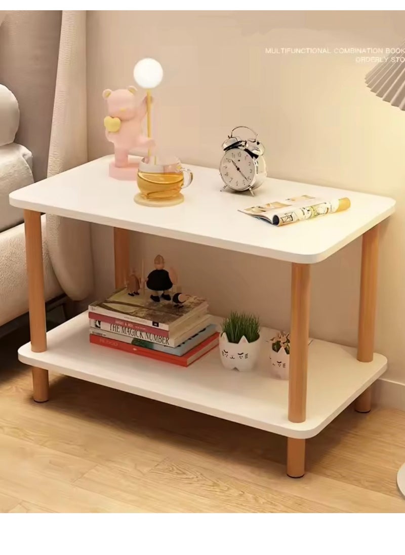 2-Tier Sofa Side Table Narrow Side Table Bedside Table Coffee Table Occupies Small Space Multipurpose  white  60*40*53 CM - pzsku/Z85514DA73BA2E6437508Z/45/1741667064/36c51913-64a5-4f75-ba9f-ae5cb9507b39