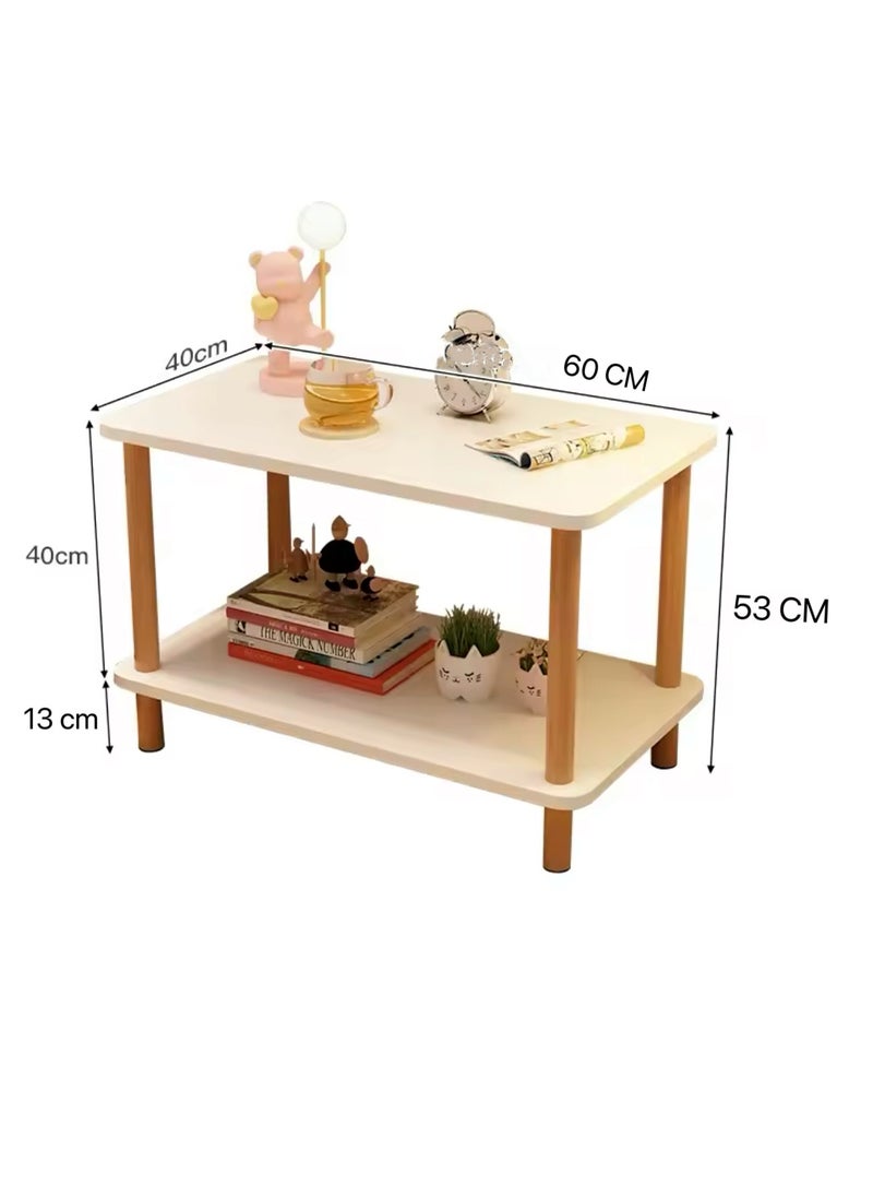 2-Tier Sofa Side Table Narrow Side Table Bedside Table Coffee Table Occupies Small Space Multipurpose  white  60*40*53 CM - pzsku/Z85514DA73BA2E6437508Z/45/1741667124/4970276f-0503-4c36-80f9-1da5524bd4cd