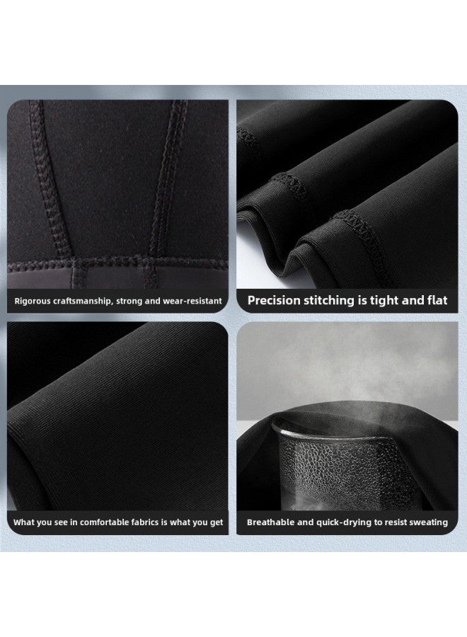 Generic Men's Swimsuit Suit Anti-embarrassment Men's Swimsuit Hot Spring Short-sleeved High-end Sun Protection Quick-drying Swimsuit Suit For Men-Color:62108+52108-Size:Xxxxl Size  - Image 5