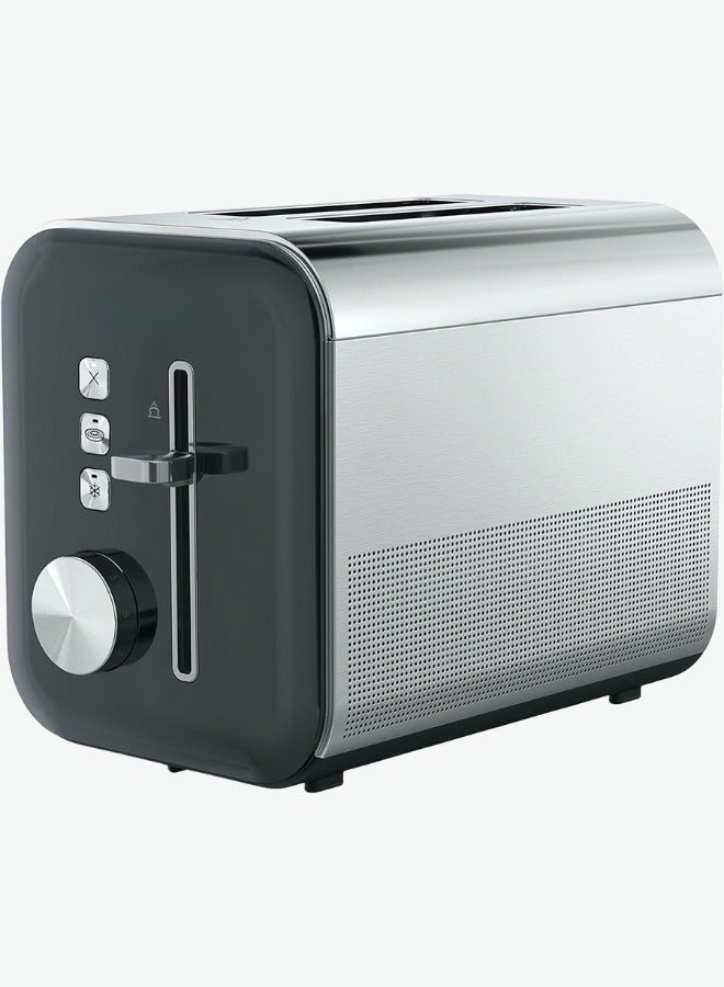 2-Slice Toaster with Extra-Wide Slots, Stainless Steel, 3 Functions: Bagel, Defrost, Cancel – Adjustable Browning Control & Removable Crumb Tray  - Image 1