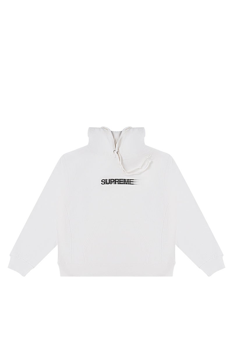 SUPREME Motion logo Hoodie White - Image 1