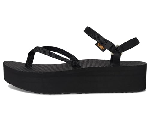 Teva Women's Flatform Sandal Slim, Black, 8 - Image 4