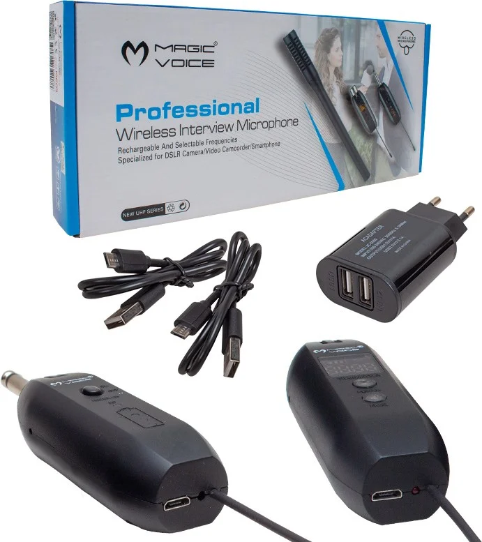 إيه واي تي Magicvoice MV-19603 UHF Wireless Microphone Maximum 40 Meters Shooting Distance Wireless Handheld Microphone