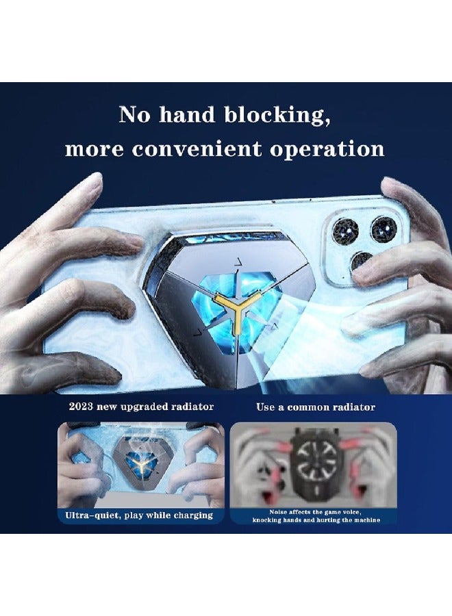 مبرد جوال للالعاب، مروحة تبريد للهاتف الخلوي لموبايل ايفون وسامسونج وموتو، مبرد الجوال للالعاب والافلام - Image 2