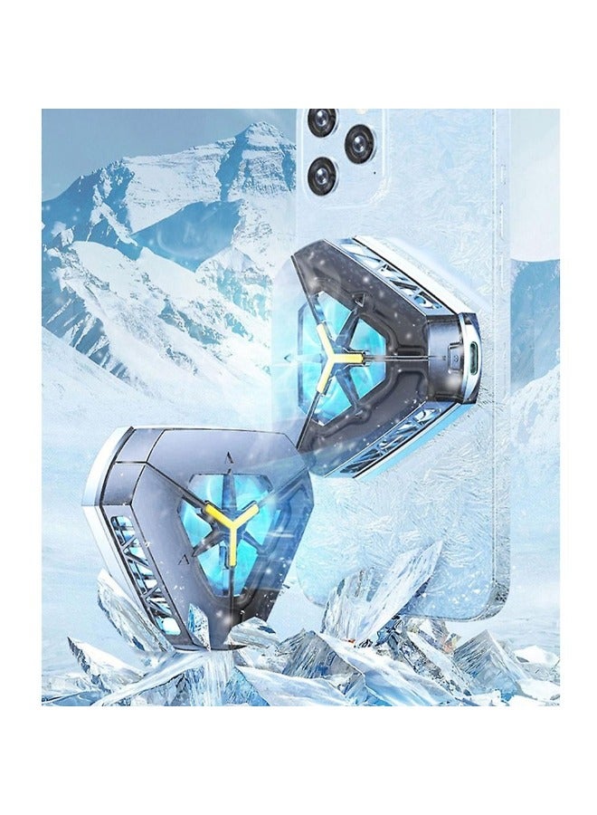 مبرد جوال للالعاب، مروحة تبريد للهاتف الخلوي لموبايل ايفون وسامسونج وموتو، مبرد الجوال للالعاب والافلام - Image 3