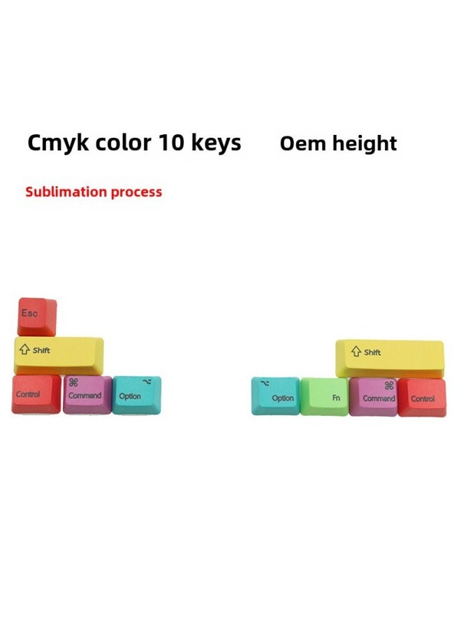Generic - CMYK Thermal Sublimation PBT Key Cap WIN Color Thermal Transfer-Color:RGBY-MAC-side Carving | Laser Carving - Image 1