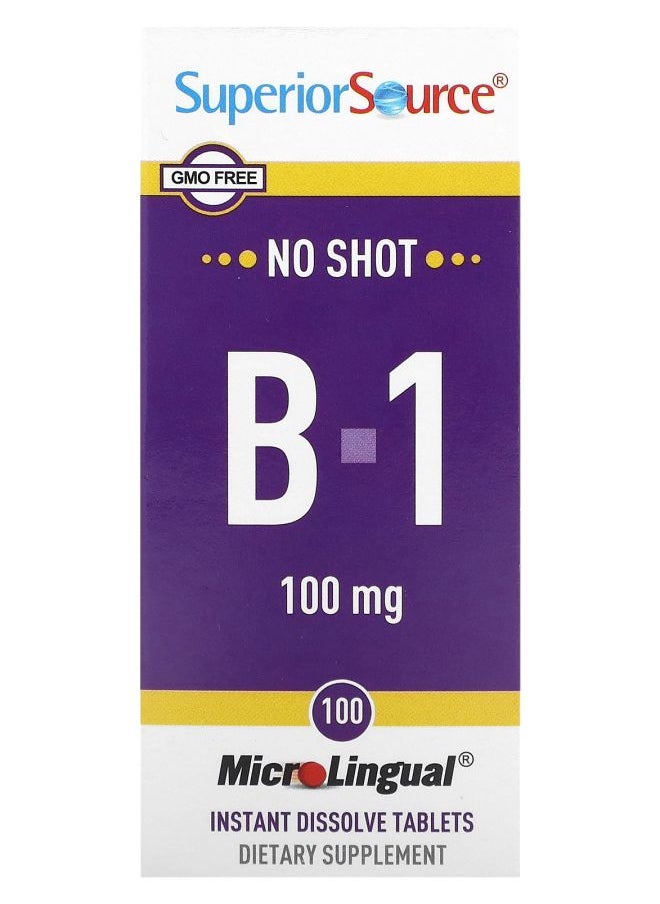 Superior Source B-1 100 mg 100 Instant Dissolve Tablets 
