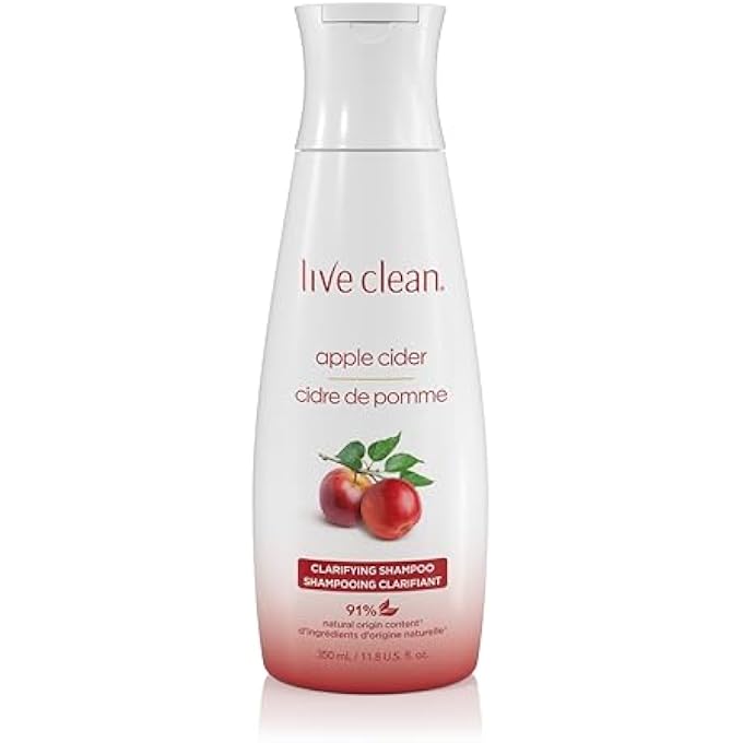 Live Clean Shampoo, Clarifying Apple Cider, 12 Oz
