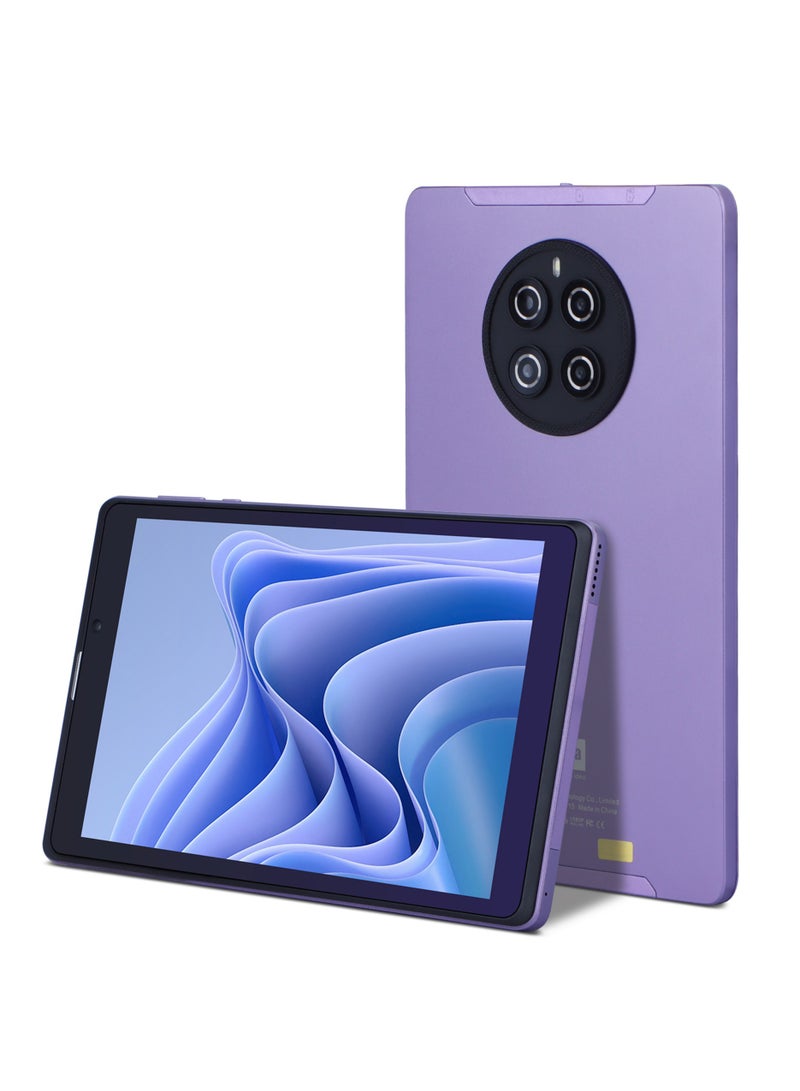 C idea 8 Inch Android Tablet with SIM Support  Dual Camera 512GB Expandable Tablet For Teenagers CM815 Purple - Image 1