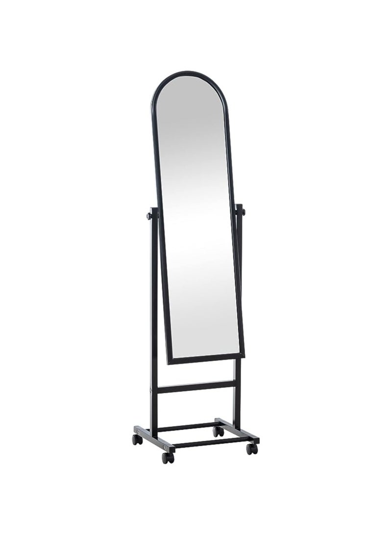 Metal Framed Decorative Dressing Floor Standing Mirror Full Body Mirror Standing Mirror With Wheels  - Image 1