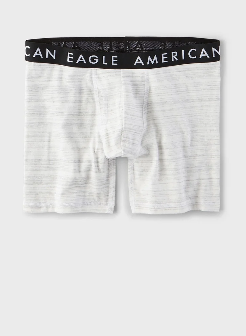 American Eagle 6" Space Dye Logo Band Trunks
