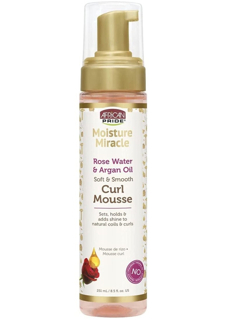 African Pride African Pride Moisture Miracle Soft & Smooth Curl Mousse Rose Water And Organ Oil  - Image 1