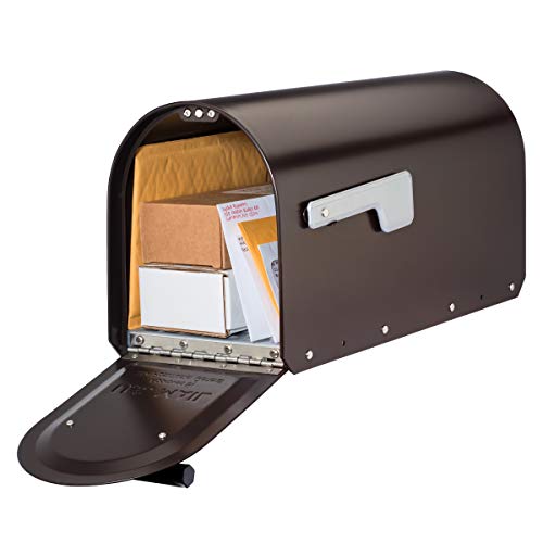 Architectural Mailboxes Sequoia Galvanized Steel Post Mount Mailbox, Compatibility Code G, 5560RZ-SR, Rubbed Bronze, Large Capacity - Image 2