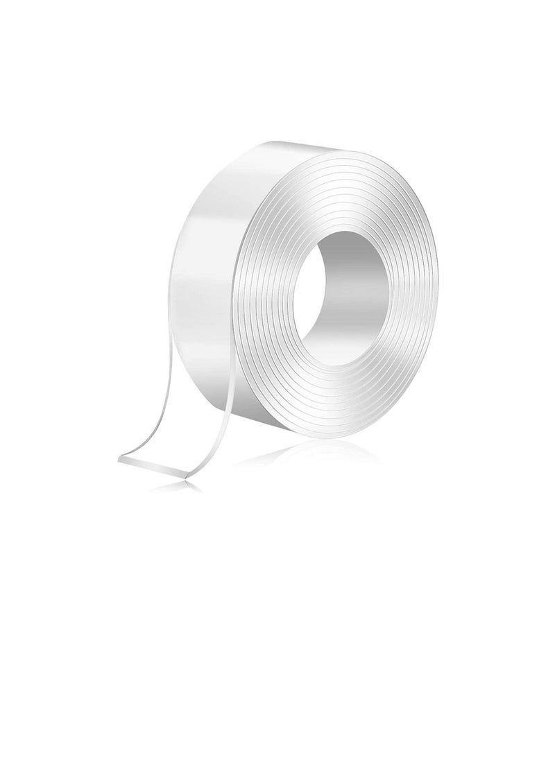 Generic - Traceless Washable Nano Tape Reusable Multifunction Clear Double-Sided Detachable Adhesive Tape For Paste Photos, Hooks, Keys, Remote Control,Clocks, Glass, Tiles, Etc. (19MM x 1Meter) - Image 1