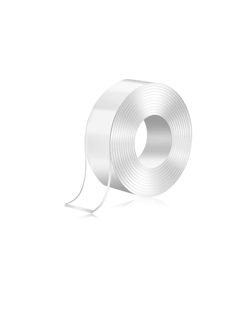 Generic - Traceless Washable Nano Tape Reusable Multifunction Clear Double-Sided Detachable Adhesive Tape For Paste Photos, Hooks, Keys, Remote Control,Clocks, Glass, Tiles, Etc. (19MM x 1Meter) - Image 1