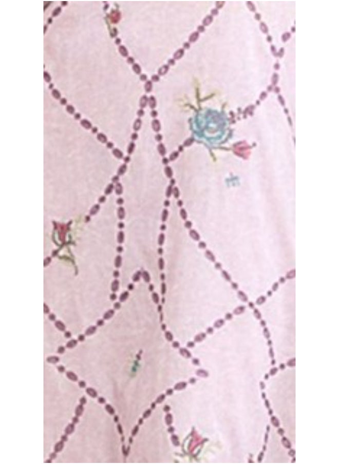 TAWAKKAL FABRICS Set of 3 Pieces Kurti with Bottom and Dupatta - Rose  - Image 2