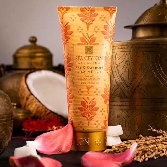 SPA CEYLON Sal and Saffron Vitamin E Enriched Facial Cleansing Foam | Gentle Cleanser | Hydrating | Skin Radiance - Image 4