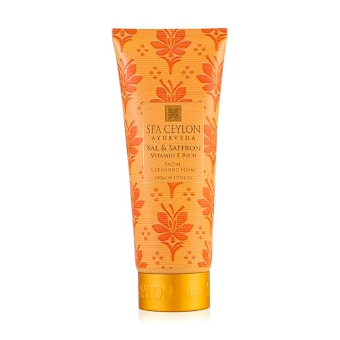 SPA CEYLON Sal and Saffron Vitamin E Enriched Facial Cleansing Foam | Gentle Cleanser | Hydrating | Skin Radiance - Image 1