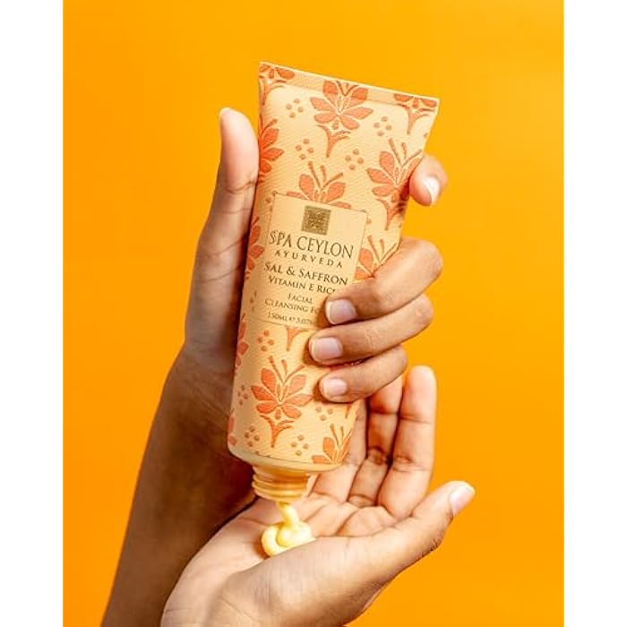 SPA CEYLON Sal and Saffron Vitamin E Enriched Facial Cleansing Foam | Gentle Cleanser | Hydrating | Skin Radiance - Image 3