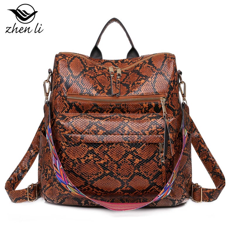 Zhenli Retro Bag Women'S Large Capacity Backpack Niche Design Women'S Backpack Bags Bag - Image 1