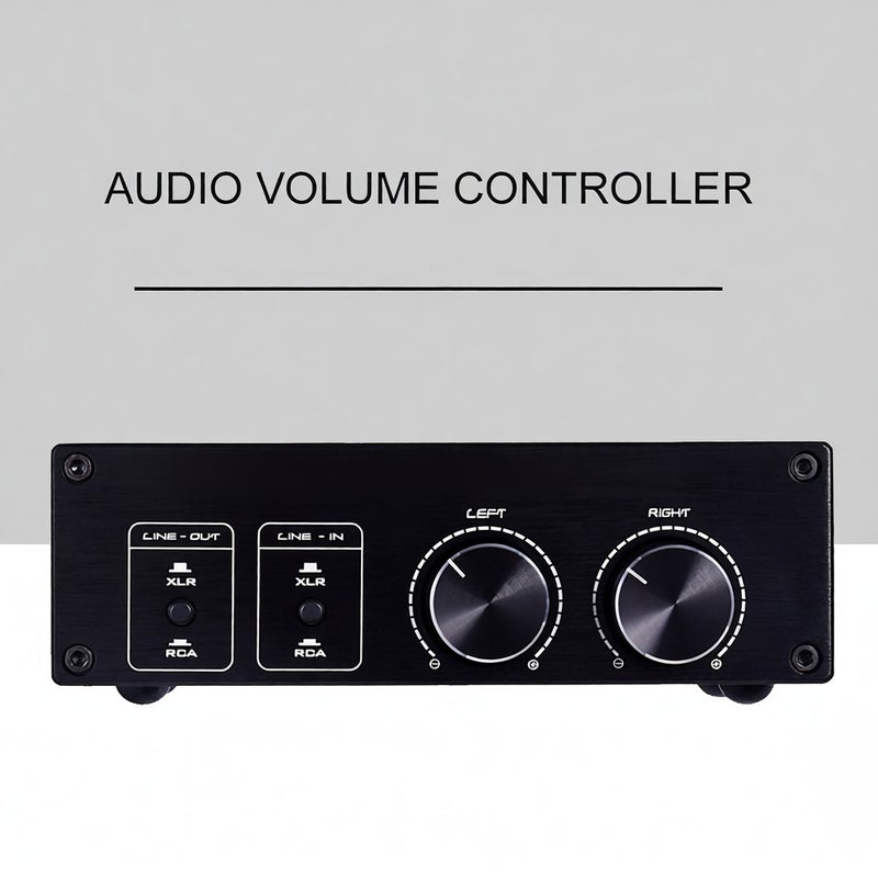Passive Audio Volume Controller with Fully-Balanced & Single-Ended Mode XLR & RCA Interface for Home Stereo System Pre-Amplifier Speaker - Image 2